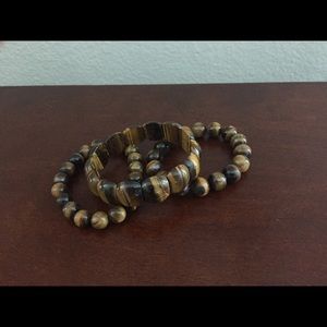 Cute Wood Bracelet Set